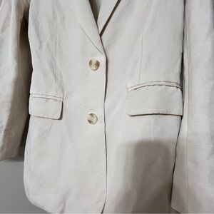 [LAST 2 days moving sale]
& Other Stories Cream Linen Women's Blazer